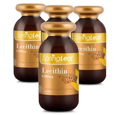 호주 스프링리프 SPRING LEAF Lecithin 레시틴 1200mg 캡슐, 200정, 4개