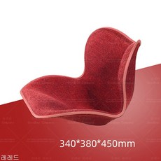 굿데이 컴퍼니 허리보호대 사무실 등받이 시트 허리 쿠션 메모리폼 임산부 의자 자동차 wKD02, 레레드