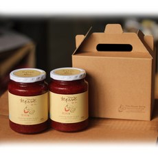 [더하우스베리] 20년산 유기농딸기잼 골드580g x 2병, 580g