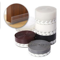 현관문 바람막이 문풍지 문틈 외풍 벌레 차단 4종, 반투명, 45mm, 1개