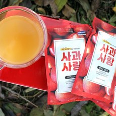 100% 생 사과즙 대용량 120ml 50포 임산부 아기음료 영동사과즙