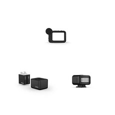 GoPro Media Mod (HERO11 Black/HERO10 Black/HERO9 Black) - Official GoPro Accessory, Mod + Batteries + Light Mod, 1개