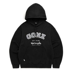 MARK GONZALES MG ARCH FELT APPLIQUE SWEAT HOODIE BLACK Z231UHD050099