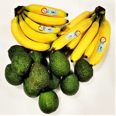 과일성지 아보카도&바나나 아바세트 다이어트 과일세트, 1세트, 아보카도5입+바나나 1.4kg 1송이