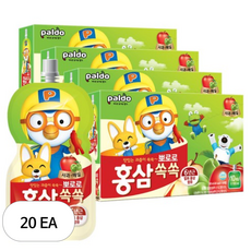 팔도 뽀로로 홍삼쏙쏙 사과매실, 1L, 20개
