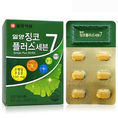 일양약품 징코플러스 은행잎추출물 기억력 혈행개선, 15g, 1개