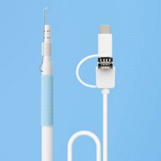 내시경 귀이개 귀후비개 귀청소도구 LED 귀내시경 귀파개, 1개