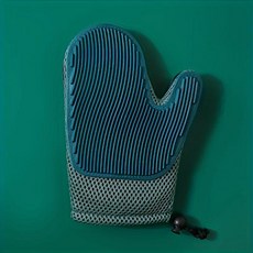 반려동물 제모 마사지 장갑 길이 조절 털 고양이용 빗 브러시, 1.Blue, 1개