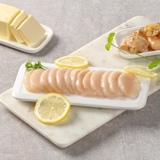 고고새우 자연산 서해안 키조개 관자 슬라이스 200g, 1개
