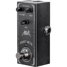 볼륨 페달 퍼즈 기타 AKLOT 전기 효과 미니 싱글 타입 DC 9V 트루 바이패스, Pocket Metal, Pocket Metal