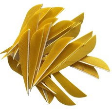 50Pcs 양궁 깃털 3 인치 화살표 Fletching 물방울 모양 베인 대나무 탄소 샤프트 전통적인, [10] Black, 10 Black