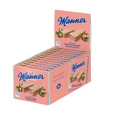 마너 Manner 헤이즐넛 크림 비건 와플 웨하스 75g x 12팩 오스트리아 과자