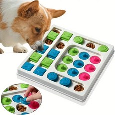 강아지 슬로우 먹이 공급기 인터랙티브 증가 음식 디펜서 먹는 그, 1개, 2.green