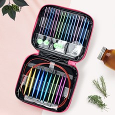 새로운 DIY 핸드메이트 탈부착 분리형 바늘 손 뜨개질 대바늘 도구 세트, 1개