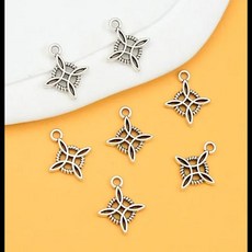 마녀 매듭 요술 매력 셀틱 보호 부적 위칸 펜던트 DIY 귀걸이 목걸이 쥬얼리 제작 15x18mm 로트 당 20 개