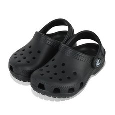 크록스키즈 (CROCS) 샌들 클래식 클로그 T샌들 블랙 국내매장품