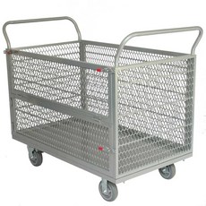 물류용 카트 업소용 바스켓 카트 화물 트롤리 창고, 6인치 절약형 바퀴 적재 용량 300KG, 1개
