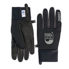 [루디스] 국가대표 LGM4052 블랙_크로스컨트리 스키 레이싱 오지 방한 가죽 장갑, 사이즈:L