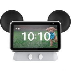 Echo Show 아마존에코쇼 스마트ㄹ디스플레이 인공지능스피커 스마트스피커 인공지능 ai스피커 아마존을 위해 제작된 미키 마우스에서 영감을 받은 스탠드 포 아마존 에코 쇼 5, Black/Grey