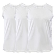 (2XL-7XL) 언룩 빅사이즈 쿨 드라이 골지 머슬 민소매 런닝 3장세트