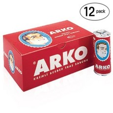 아르코 Arko 면도 비누 75g x12 클래식 면도솝 스틱 전통 습식용 웻쉐이빙