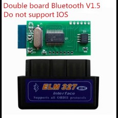 슈퍼 미니 ELM327 블루투스 V15 더블 Pic18f25k80 와이파이 ELM 327 V15 OBD2 스캐너 범용 진단 도구 안드로이드 IOS, 2.BT double 25k80, 1개