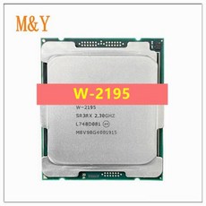 W-2195 Xeon W 2195 SR3RX 공식 버전 2.3GHz 18 코어 140W 24.75MB 캐시 LGA-2066 서버 CPU 프로세서 W2195, 한개옵션0