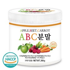 푸른들판 ABC 주스 분말 가루 에이비씨 쥬스 사과 비트 당근 에비시 파우더 해썹 인증, 200g, 1개