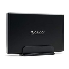 LaCie Mac PC 백업용 ORICO 외장 하드 드라이브 3.5 인치 USB 3.0 (7688U3-EU)-블랙-73131, 단일옵션, 05.1.5TB
