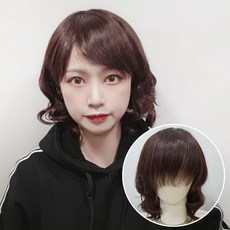 모위드 항암가발 통가발 인모100% (9059), 1개, 레드와인