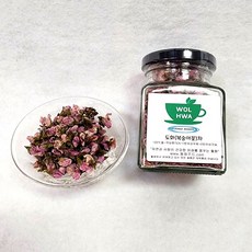 (원물)도화(복숭아꽃)차170ml_국내산 사계절 냉 온 수제덖음차, 1개, 1개입, 170mg