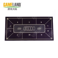 텍사스 홀덤 테이블 섬유 매트 포커 카드 보드 게임, 검정