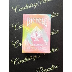마술카드 플레잉 포커 게임카드 레인보우 플라워 컷 BICYCLE 레인보우 화이트 피치 삼나무 레인보우 컬렉션 추천, 백도, 자리