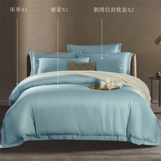 이불커버 120개 양면 Tencel침대 트 100개 침대커버 유럽식 고급 5성급호텔 용품, C02-1.8m(6피트)침대