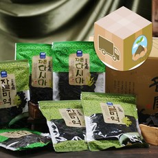 국내산 완도 자른 미역 다시마 2종 세트 (총 10봉 1000g), 1개