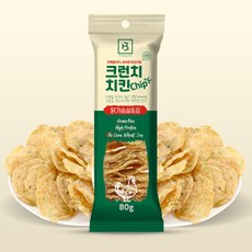 브리더랩 강아지 크런치 치킨 칩 닭가슴살 앤 김 80g, 닭고기 + 김 혼합맛, 2개