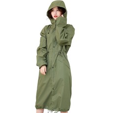 [Teddy] raincover011 XL) 레인 코트 레이디스 롱 맨즈 레인웨어 긴소매 후드 첨부