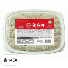 담미정 한과 쑥유과, 170g, 14개