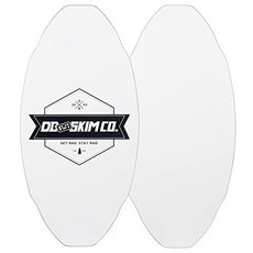 DB Skimboards Proto Plank Skimboard White Medium Maple/Poplar Construction 3D Rocker Pattern Dura, 1