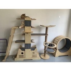 고양이 겨울집 숨숨집 캣츠아이 하우스 대형 캣츠 점프대 실목천주 빌라 소형 럭셔리, 07 B타입 업데이트 (예매 촬영 후 10일