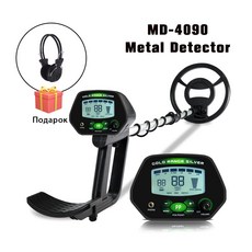 MD-4090 지하 LCD 기능 전문 조절 금속 탐지기 고정밀 메모리 탐지기 백라이트 가능 금속, 없음, 2) MD-4090SET, 1개