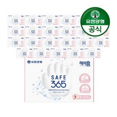 유한양행 [본사직영] 해피홈 SAFE365 비누 (85gx1개입), 핑크포레향, 24개입
