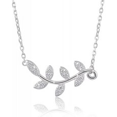 FREECO 레이어드 목걸이 S925 스털링 실버 리프 드롭 더블 초커 Y Lariat 목걸이 선물 여성용 (초커 목걸