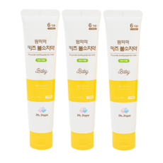팜파파 1000ppm 키즈(아기) 불소 치약, 70g, 3개 70g, 3개