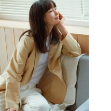 [탑텐] 여성) 리넨 싱글 재킷 MSB2KG2601