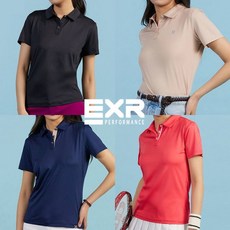 [기타브랜드] EXR 23 SS 여성 데일리 반팔 카라 티셔츠 4종 中 택1, 색상사이즈:블랙_95