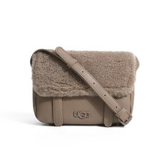 UGG 어그 램스울 여 스퀘어백 리얼 퍼 메신저백