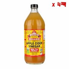 Holland and Barrett 홀랜드 앤 바렛 브래그 애플 사이다 비네거 위드 더 마더 946ml 4팩, 4개
