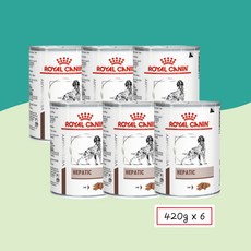 로얄캐닌 헤파틱 캔 420g+6개 처방식.간질환.만성간염.간부전 HEPATIC, 420g, 6개, 닭 - 로얄캐닌레날캔