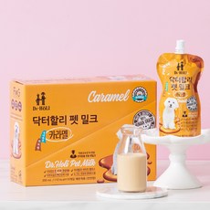 닥터할리 강아지 저지방 전연령 펫밀크 카라멜, 10개, 200ml - 강아지우유